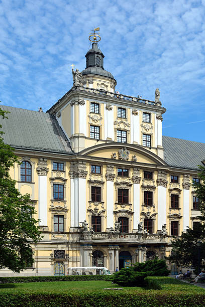 Wroclaw, Lower Silesia, Poland - June 19, 2016: Building of the University in Wroclaw - Poland. 