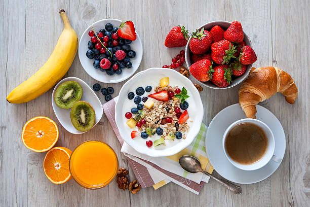 istock Yogurt with muesli and fresh fruits 589127020