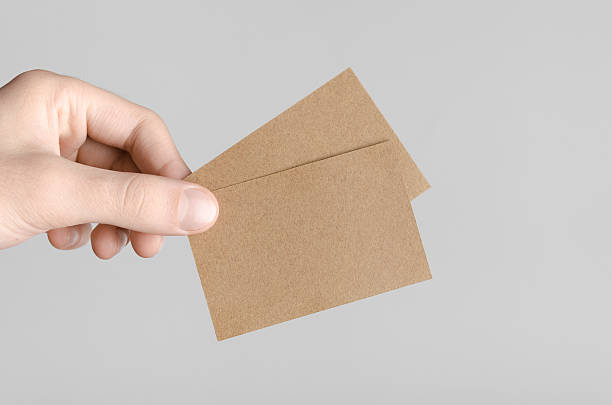 istock Kraft Business Card Mock-Up (85x55mm) 589128440