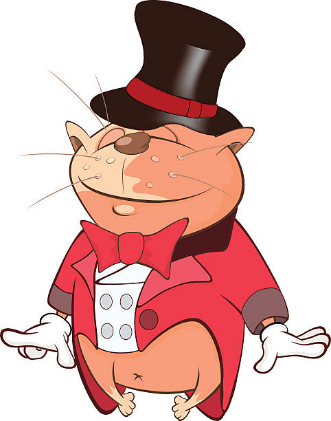 istock Illustration of Cute Cat Actor Cartoon Character 589128990