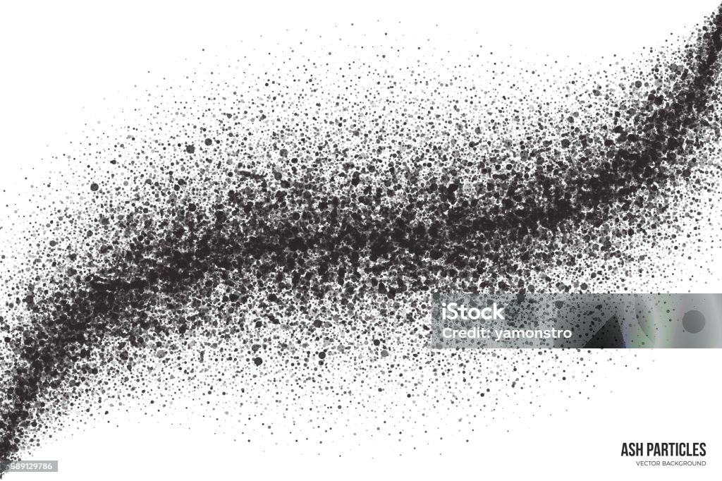 Ash Background Abstract Vector Vector Dark Gray Ash Particles On White Background Stock Illustration ...