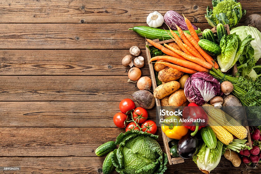 Auswahl an frischem Gemüse  - Lizenzfrei Gemüse Stock-Foto