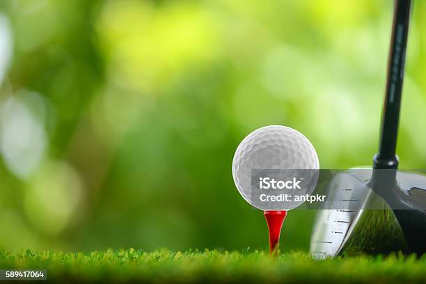 Drive Golf Stock Photo - Download Image Now - Golf, Golf Ball, Tee - Sports Equipment