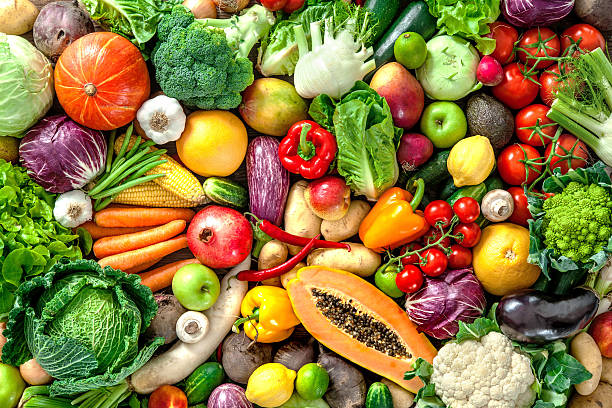 istock Fresh fruits and vegetables 589417822