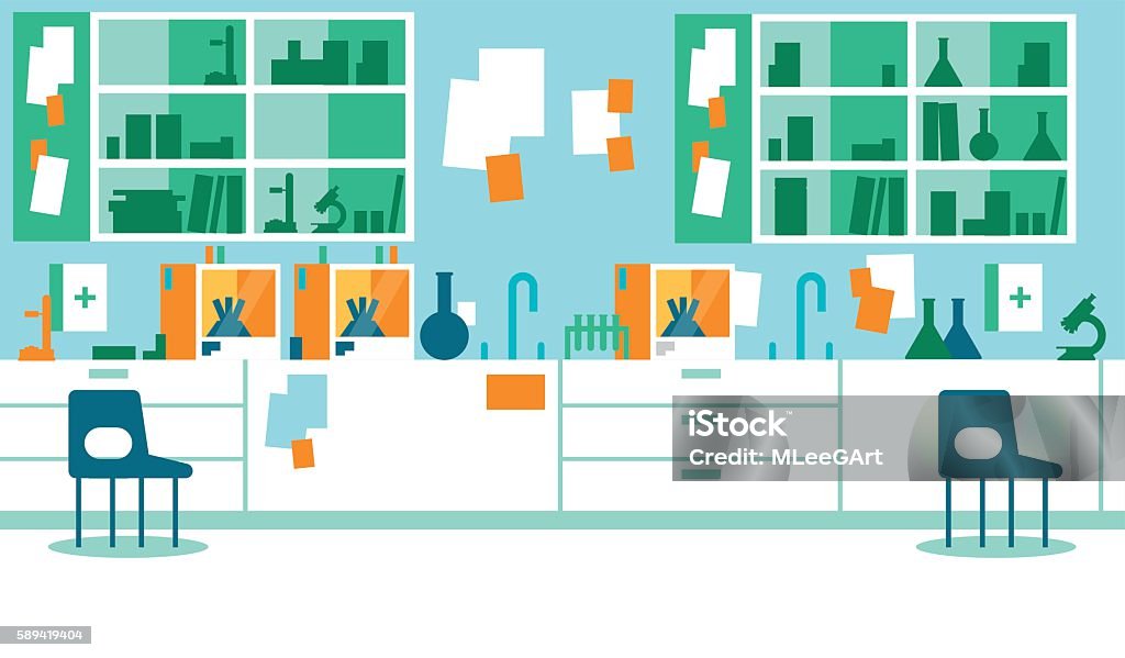 Clean Medical Lab Clean Medical Laboratory Stock Illustration - Download Image Now ...
