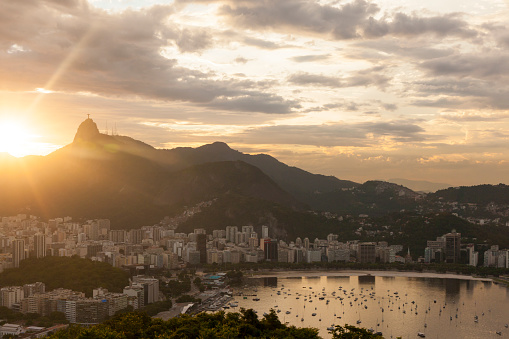 Botafogo bay at sunset, Rio de Janeiro, Brazil