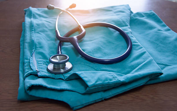 istock Stethoscope and medical equipment 589423840