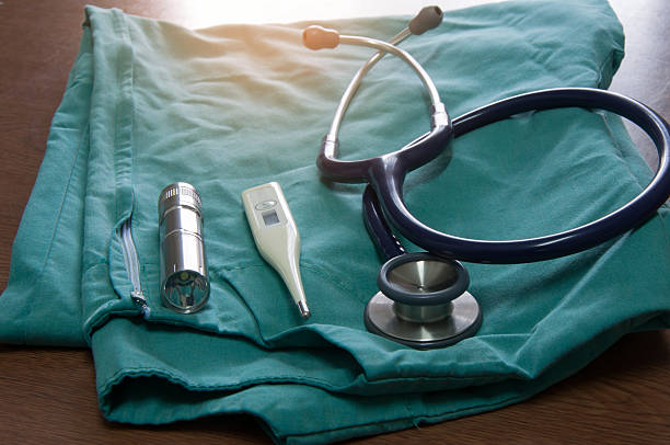 istock Stethoscope and medical equipment 589424242