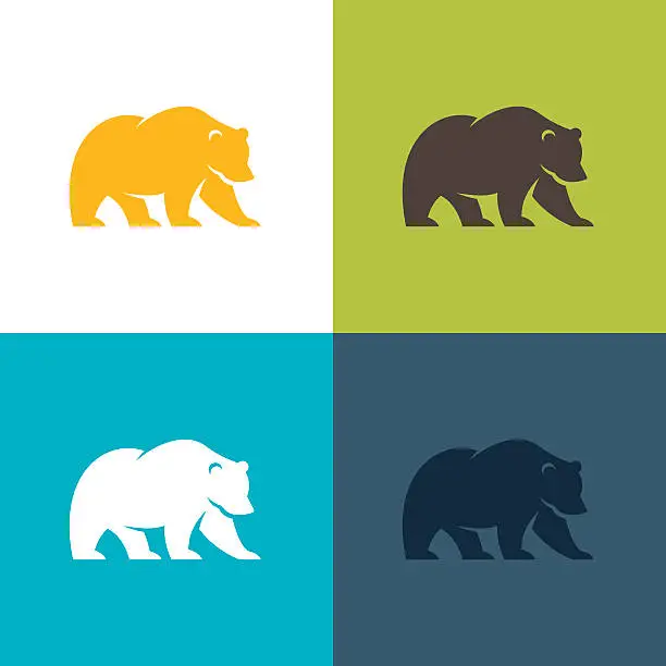 Vector illustration of Bear