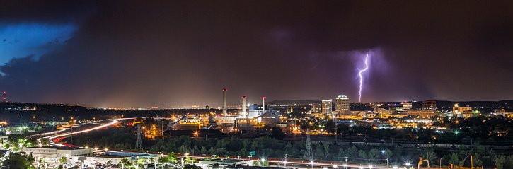 Lightning Strike over Colorado Springs