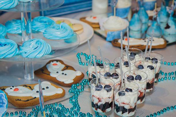 istock Candy bar on wedding ceremony with different candies 589426764