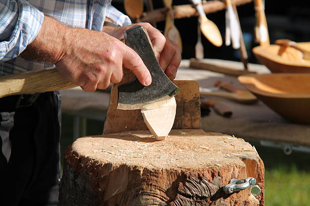 istock Craftsman Carving Wood. 589426812