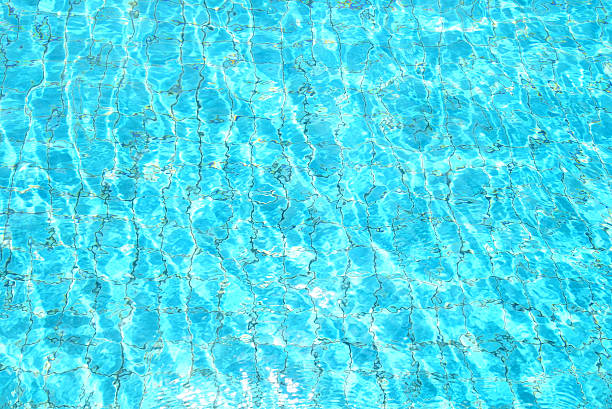 istock Water in the swimming pool with a wave 589427048