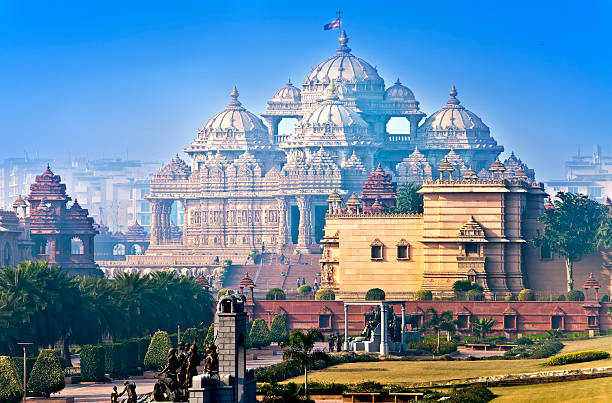 temple Akshardham, Delhi, India stock photo