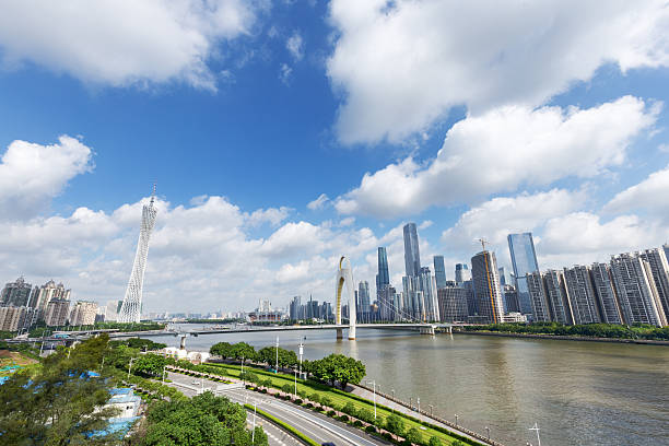 istock skyline of modern city with cloudscape in guangzhou 589433574