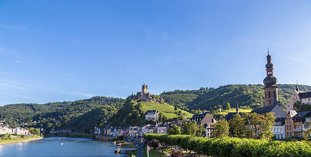 istock Cochem town on the Mosel Panorama 589434836