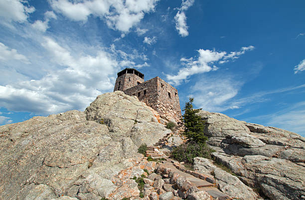 istock Harney Peak Fire Lookout Tower in Custer State Park US 589435482