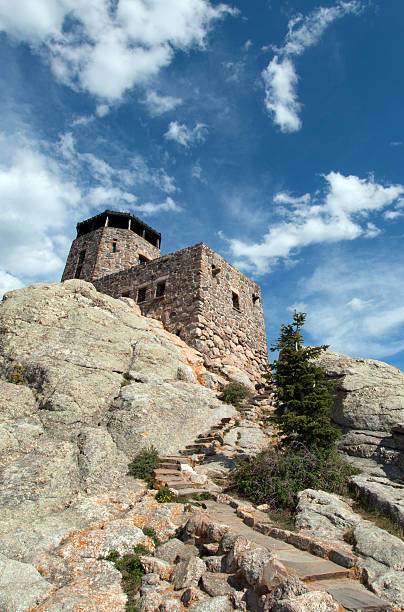 istock Harney Peak Fire Lookout Tower in Custer SP Black Hills 589435780