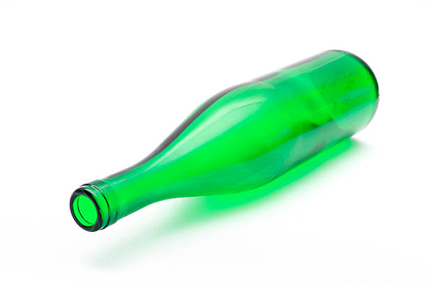 istock Green glass bottle 589435984