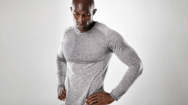 istock Muscular and strong african male model 589436634