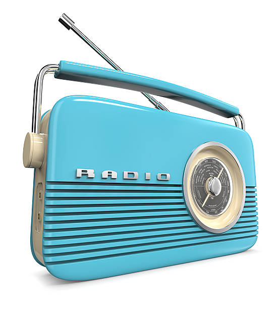 istock Blue Retro Radio. 589442344