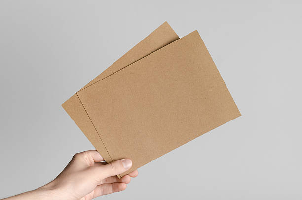 istock Kraft A5 Flyer / Invitation Mock-Up 589442456