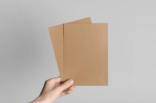 istock Kraft A5 Flyer / Invitation Mock-Up 589443478