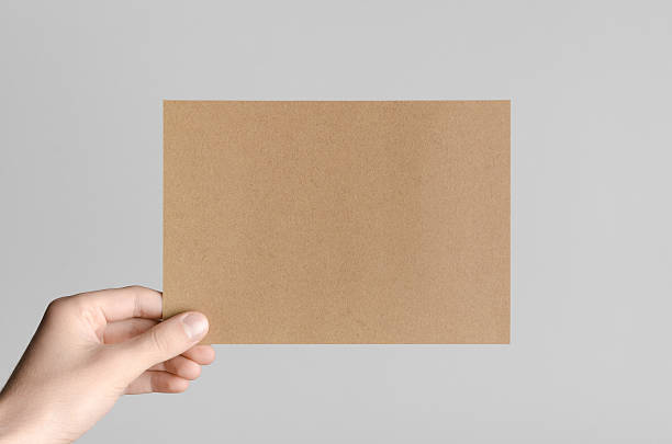 istock Kraft A5 Flyer / Invitation Mock-Up 589443648