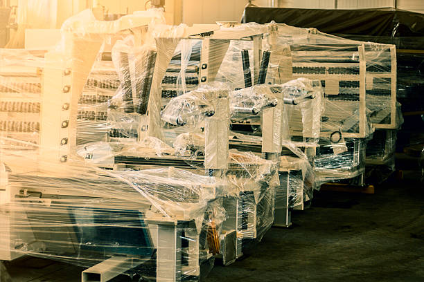 istock Industrial equipment in warehouse. 589444844