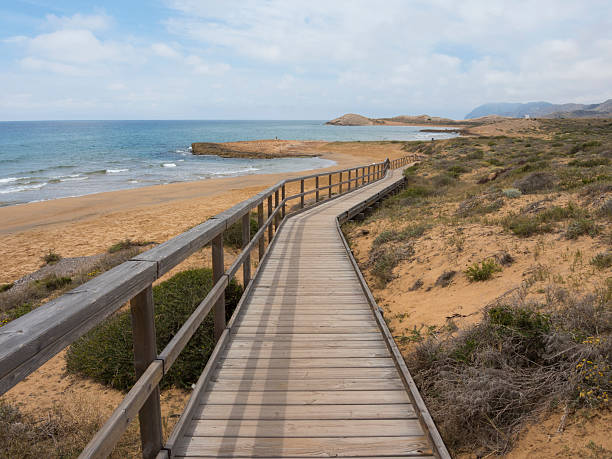 istock Boardwalk leading to Calblanque Nature Reserve, Murcia, Spain 589445906