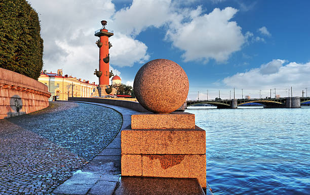 istock Rostral columns in St. Petersburg 589447784