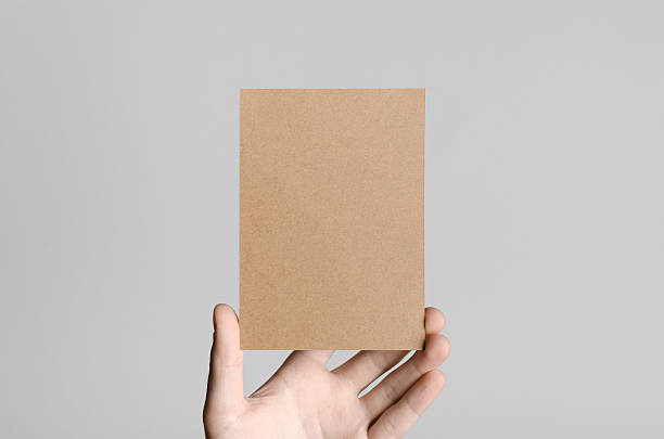istock Kraft A6 Flyer / Postcard / Invitation Mock-Up 589448498