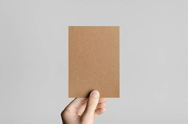 istock Kraft A6 Flyer / Postcard / Invitation Mock-Up 589448922