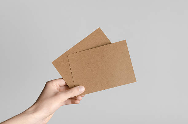 istock Kraft A6 Flyer / Postcard / Invitation Mock-Up 589449114
