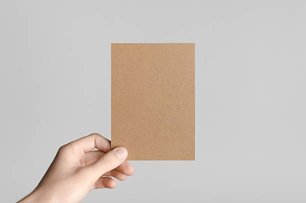 istock Kraft A6 Flyer / Postcard / Invitation Mock-Up 589449426