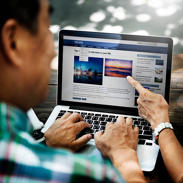 istock Webapge News Feed Internet Blog Laptop Concept 589451640