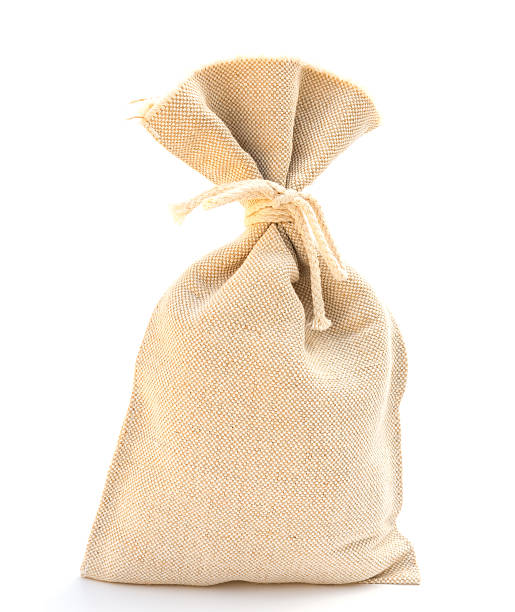 istock full filled gunny on a white backgroud 589453234