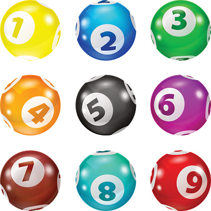 Vector Colorful Bingo. Lottery Number Balls. Colored balls isolated. Bingo ball. Bingo balls with numbers. Set of colored balls.