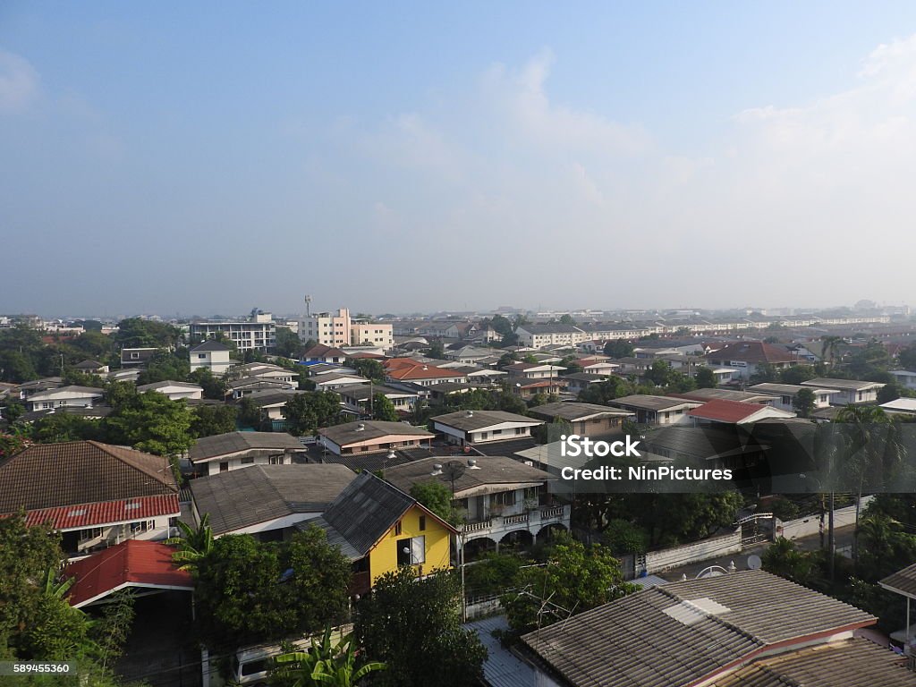 Bangkok Metropolitan people (22.2 percent) live within the surrounding Bangkok Metropolitan Region, making Bangkok an extreme primate city, significantly dwarfing Thailand's other  Architecture Stock Photo