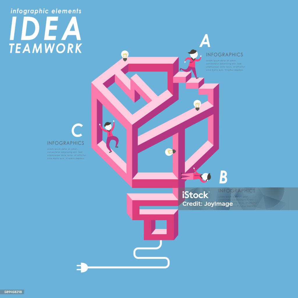 Teamwork Layout Teamwork Concept Flat Design Stock Illustration - Download Image Now ...