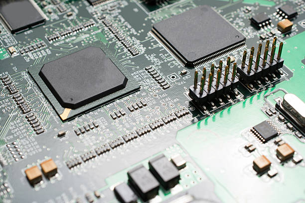 istock Detail of an electronic printed circuit board 589459356