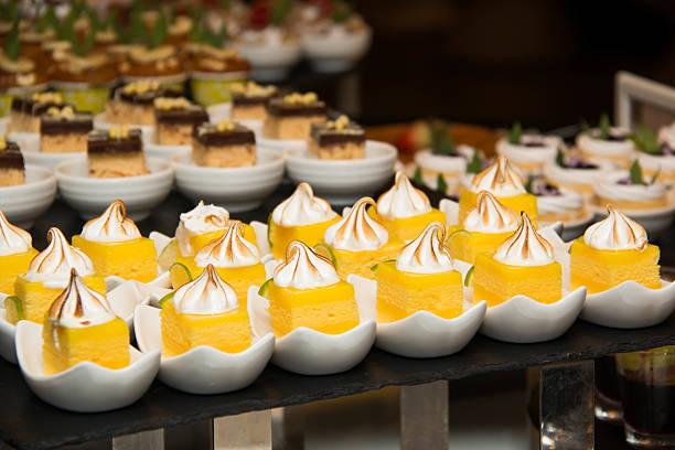 istock Collection of delicious assorted cake mini dessert 589539566