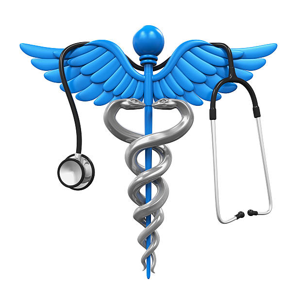 istock Caduceus Symbol and Stethoscope 589540850