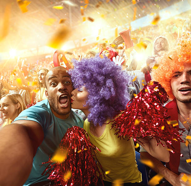 istock Sport fans: Couple in love 589551316