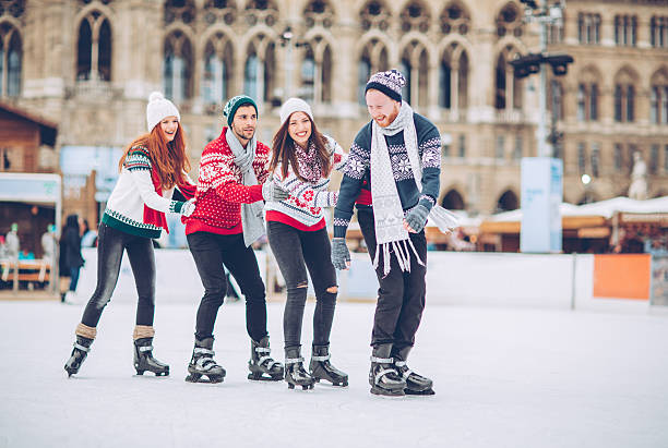 istock Christmas vacation with friends 589552278