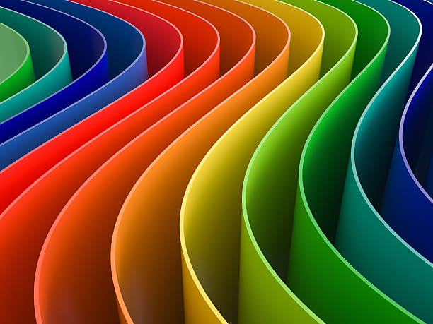 istock Abstract colorfull lines and shapes. 589554372