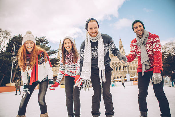istock Christmas vacation with friends 589554660
