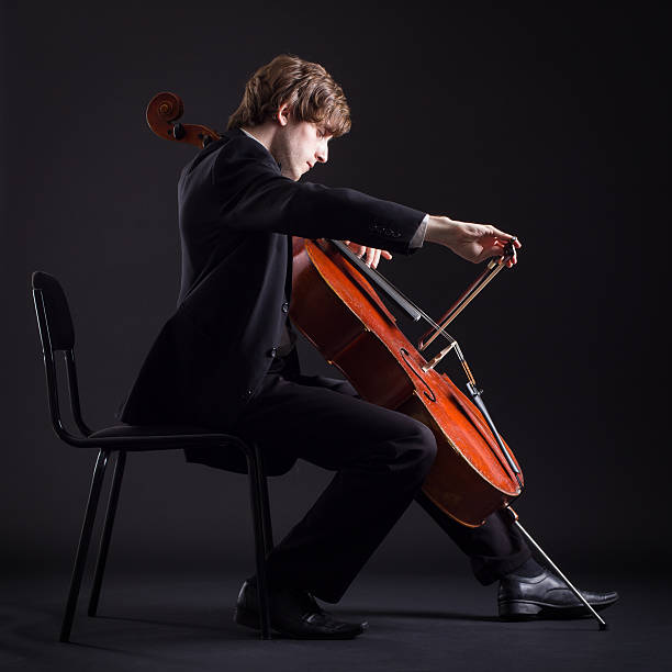 Cellist stock photo