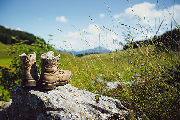 Hiking Boots stock photo