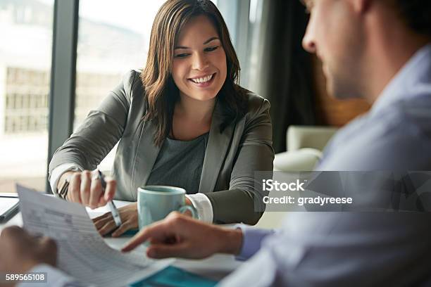 They Have A Great Working Relationship Stock Photo - Download Image Now - Two People, Business Meeting, Discussion